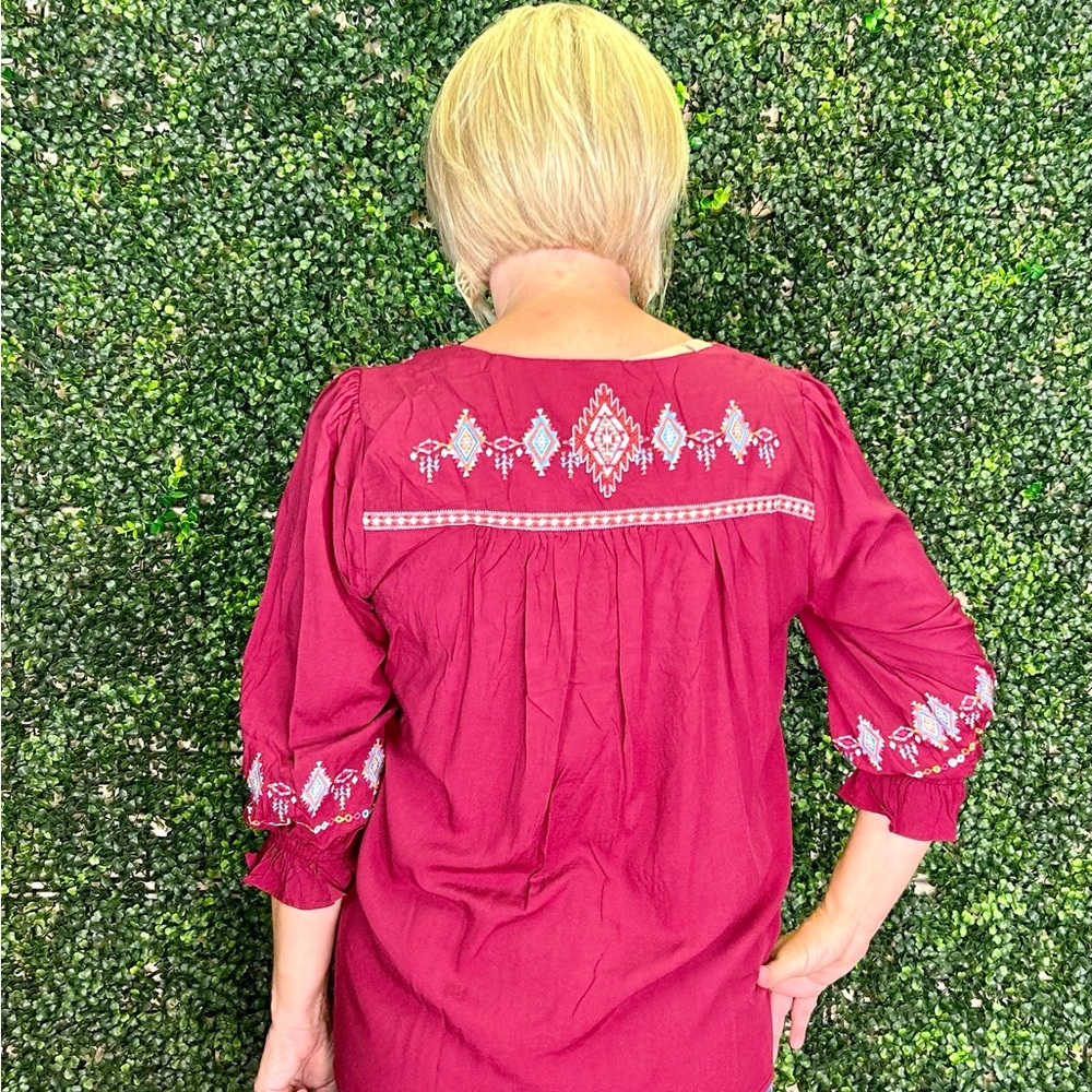 Embroidered Top - Picture 2 of 2